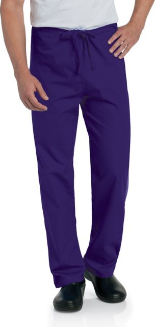 Essentials Unisex Straight-Leg Scrub Pants Grape 2X Large